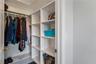 Guest bedroom walk in closet