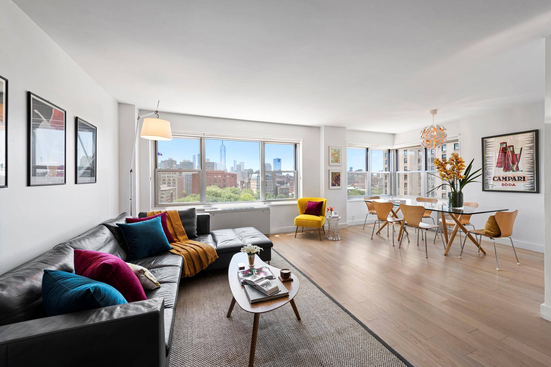 Beautiful, sun soaked three bed, two and a half bath, corner residence in the premiere Brevoort East.