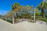 Convenient shower to rinse the sand and salt water off before entering the pool area