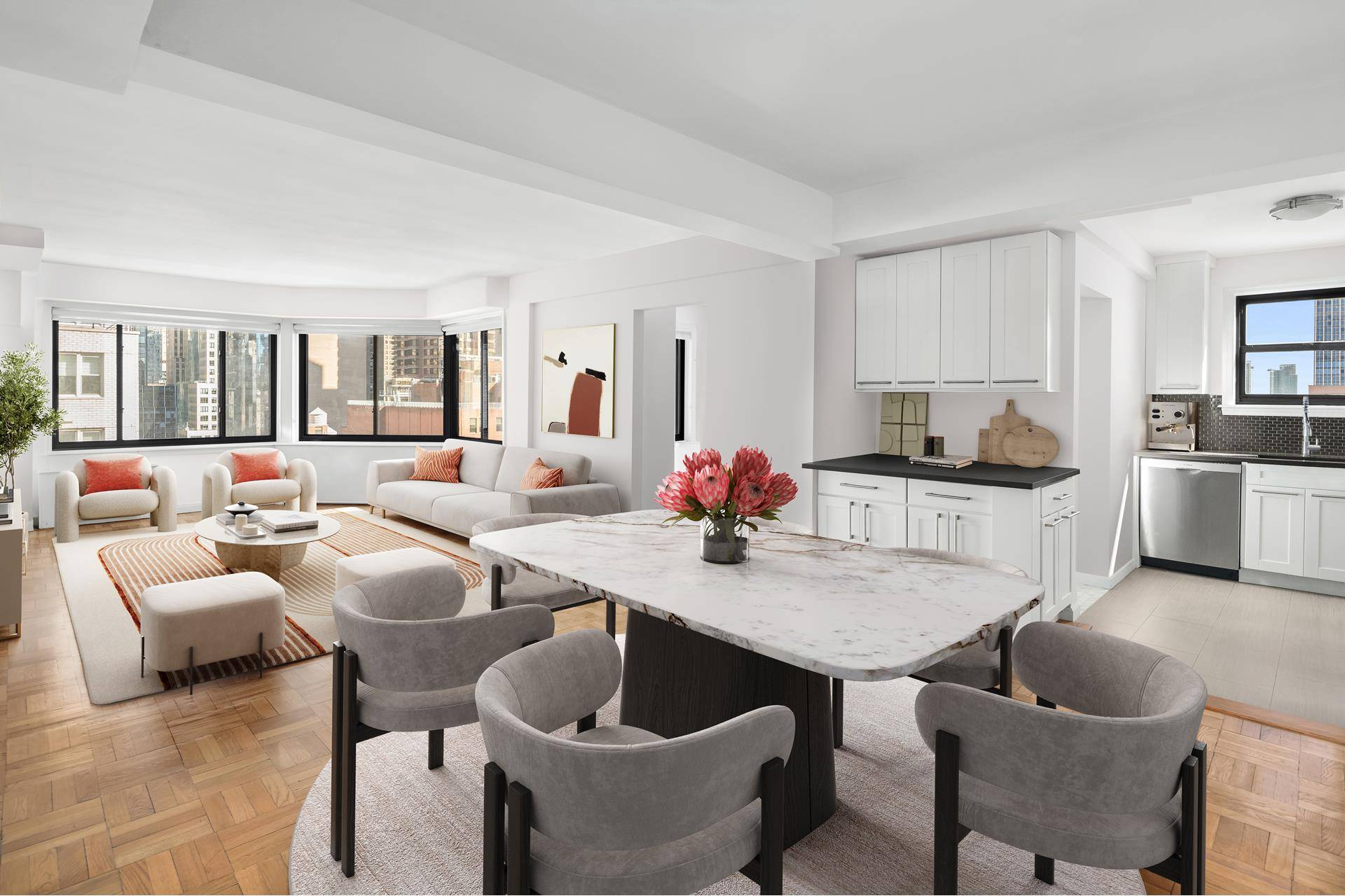 Step into the epitome of New York City living with Apartment 17F at 200 East 36th Street, nestled in the heart of vibrant Murray Hill.