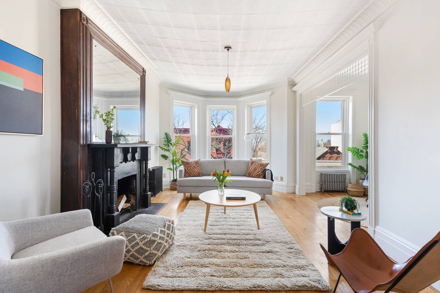 This bright, charming and spacious, two bedroom home plus home office nursery features high ceilings, original woodwork and flooring, a wood burning fireplace, gorgeous view of the Manhattan skyline, and ...