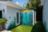 The beautiful Mermaid mural welcomes you to the Casita
