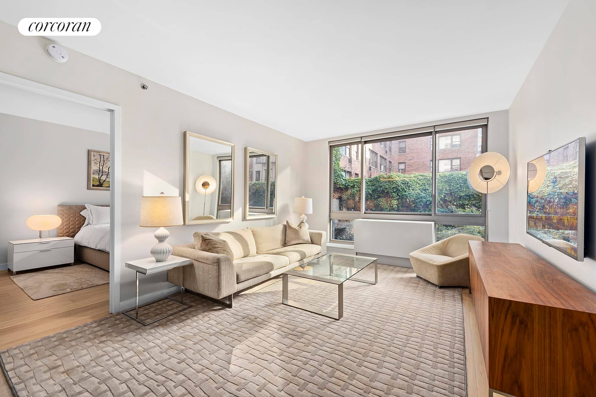 Meticulously designed for elegant living and entertaining, this sunny two bedroom, two bathroom home boasts gorgeous garden views and chic interiors in an amenity rich Kips Bay condop.