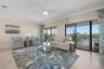 Living room with sliding doors to the large covered lanai
