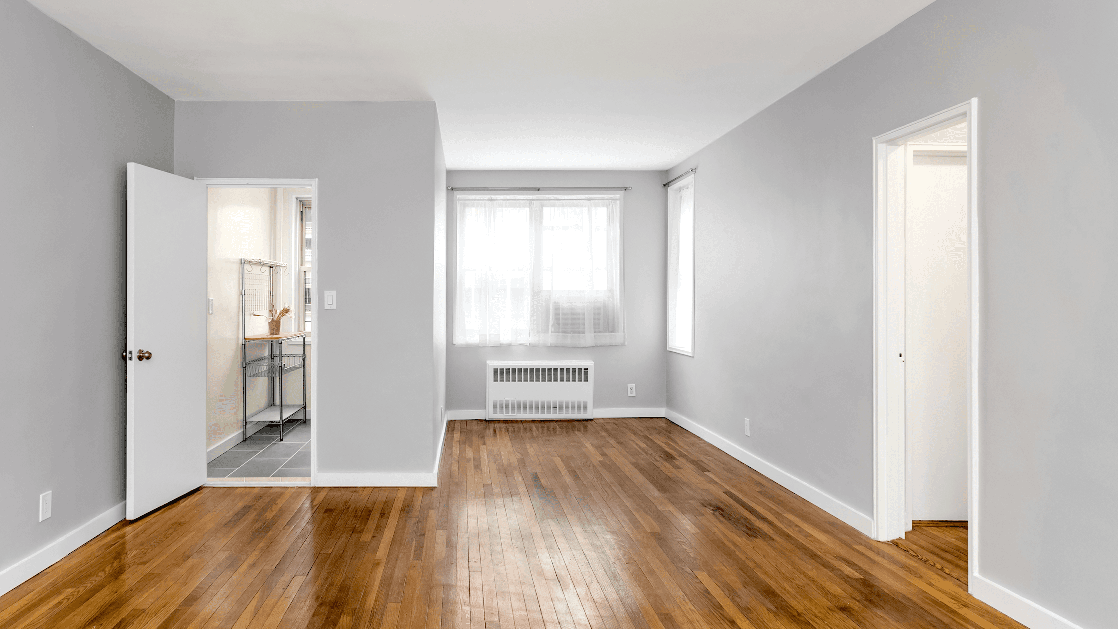 There s NO FEE to rent this spacious, sunny, alcove studio with north and east exposures including Empire State Building in a well maintained condo with responsive and kind landlord.