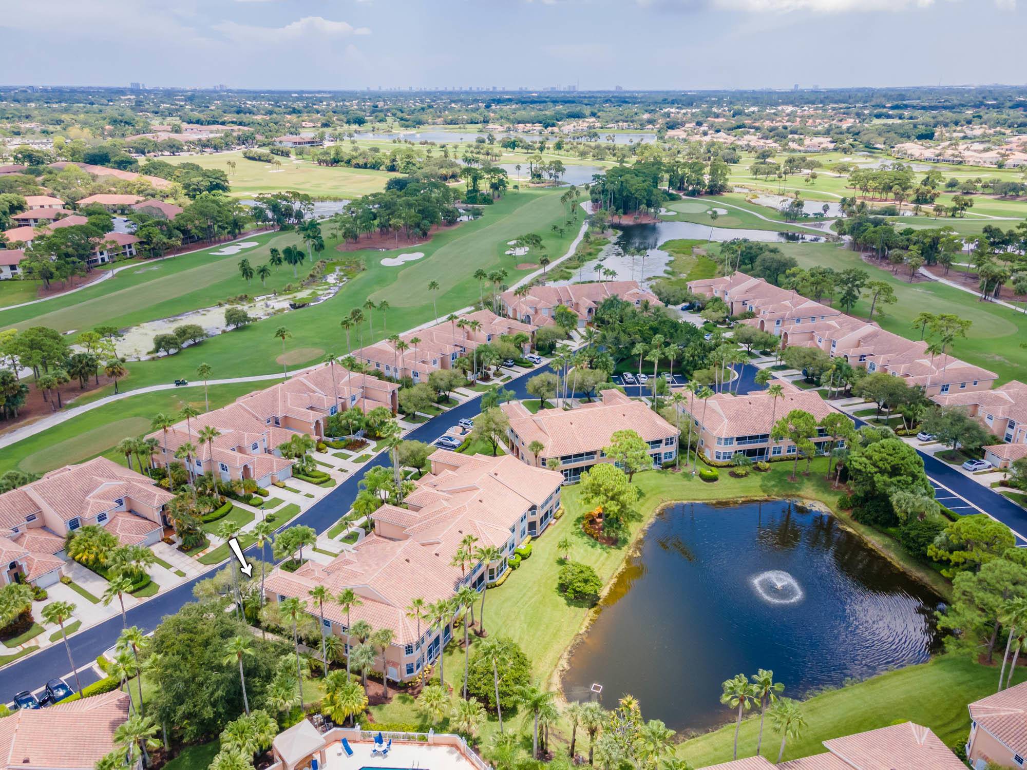 Enjoy beautiful lake views from one of the largest 3 bedroom condos in PGA National in the wonderful Legends community.