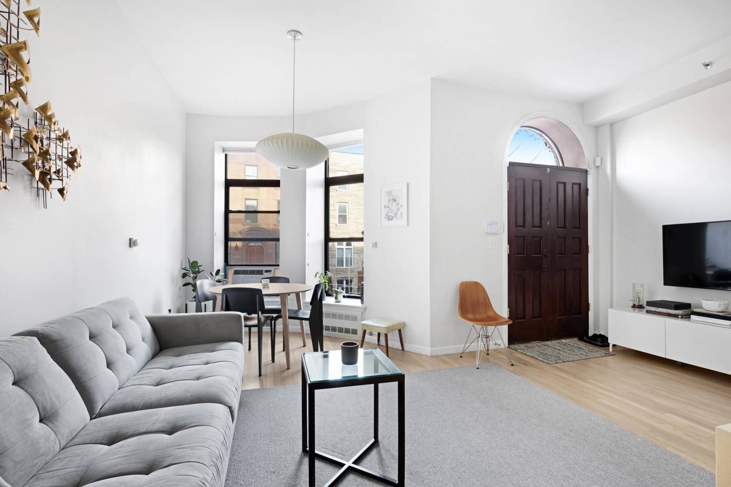 Fully furnished one of a kind, one bedroom loft with 10 ceilings and a private stoop entrance in prime Clinton Hill.