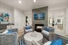 covered lanai with gas fireplace