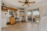 Interior of cottage with kitchenette,