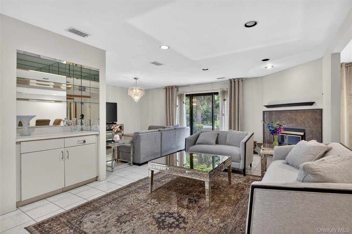 Formal Living Room w/Wood Burning Fireplace