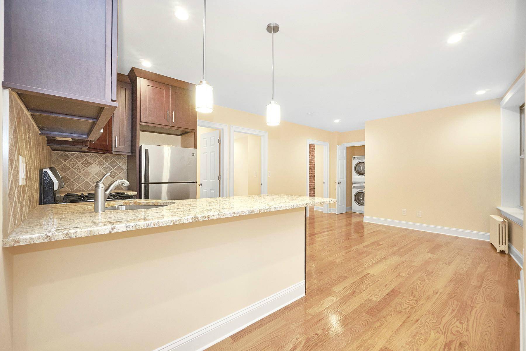 This apartment is located on a gorgeous Washington Heights street, right near Columbia Presbyterian Hospital and just 2 short blocks from the A Express train as well as 1 amp ...