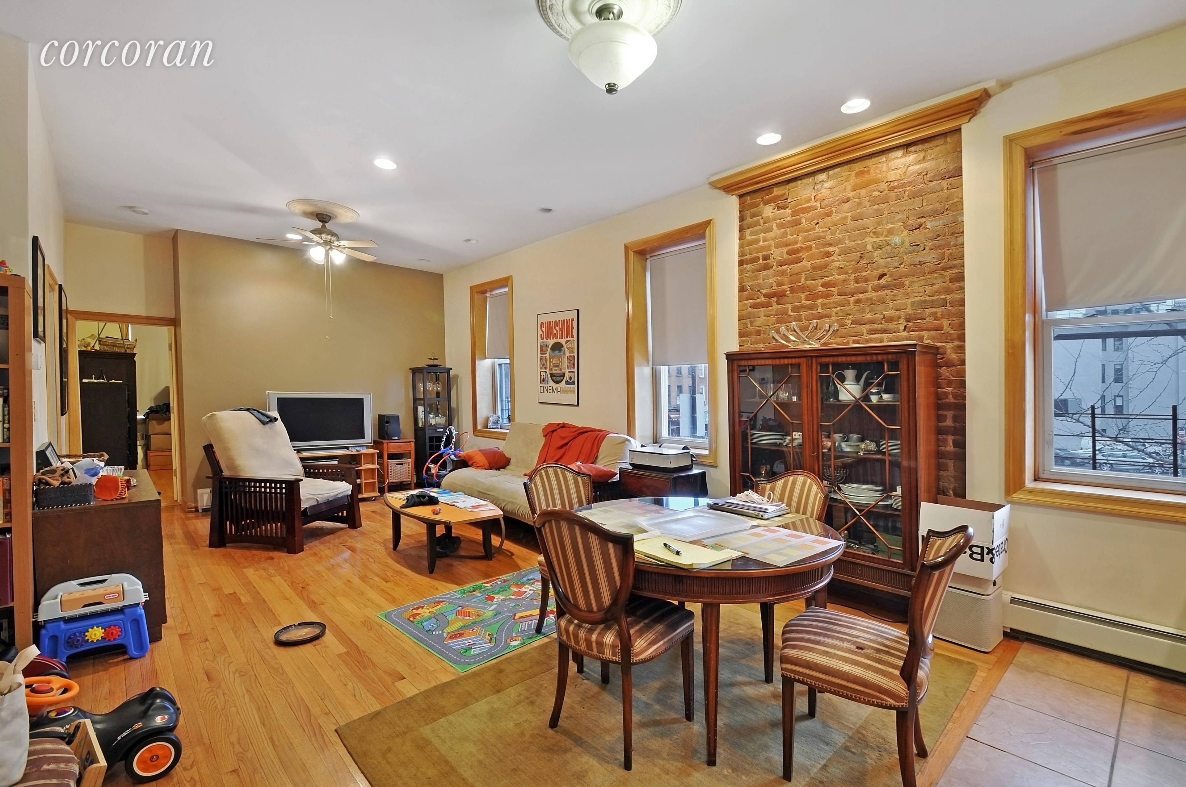 SHOWING BY VIDEO TOUR ONLY Light filled 2BR 1 bath on bustling Court Street !