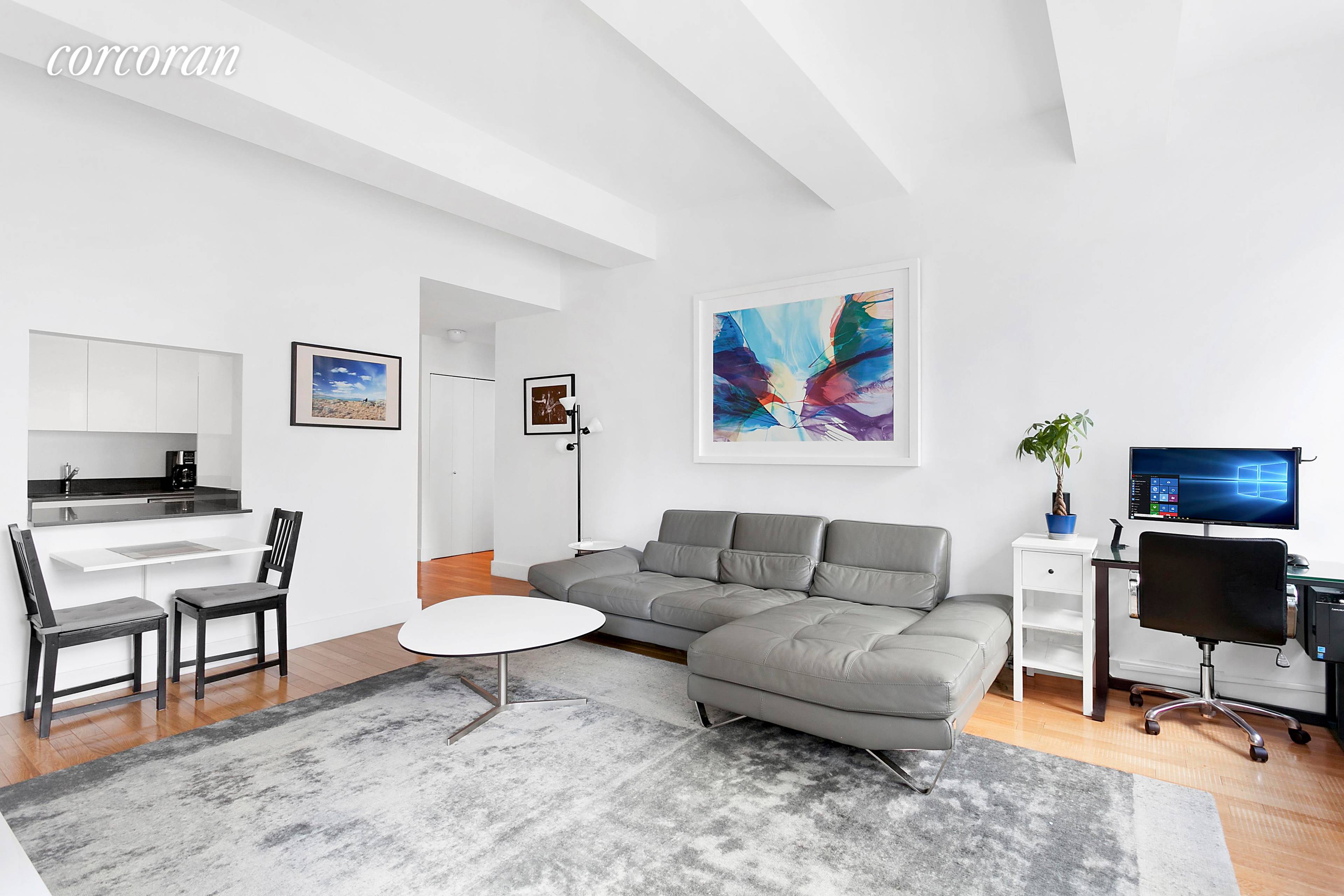 Perched high above the hustle and bustle of ever developing Fidi, Apt 2206 at 99 John Deco Lofts is a south facing sun drenched oasis with its own terrace affording ...