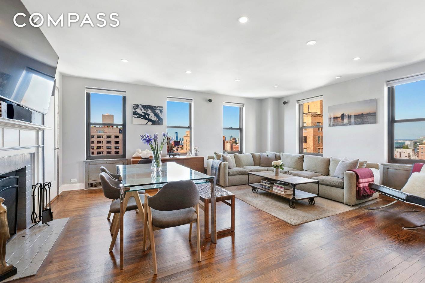 3D TOUR WITHIN. A renovated, enormous one bedroom with separate study perched on a high floor with stunning light and views in an established full service, prewar building in the ...