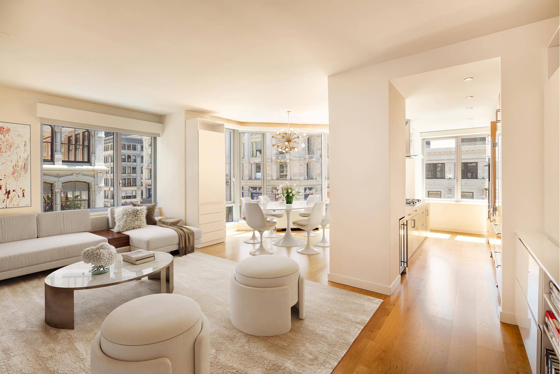 Tenant in Place until September 2023 Perfectly located at the intersection of West 18th Street and Avenue of The Americas, this airy and bright three bedroom, three bathroom condominium home ...
