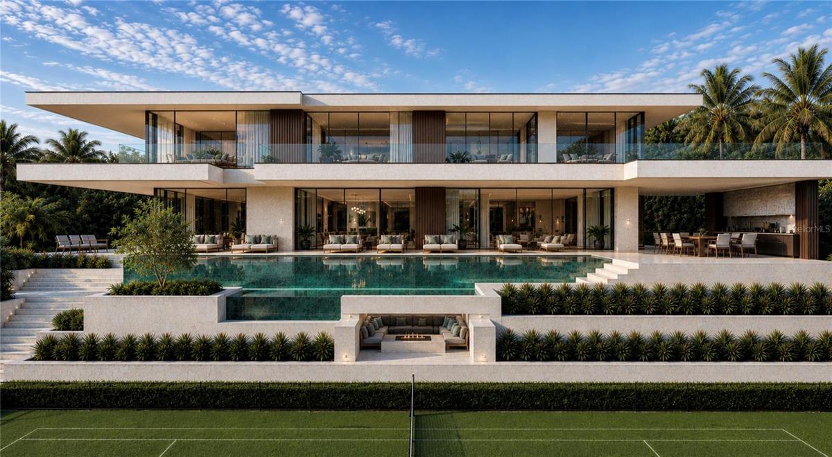 Rear Exterior Architectural Rendering
