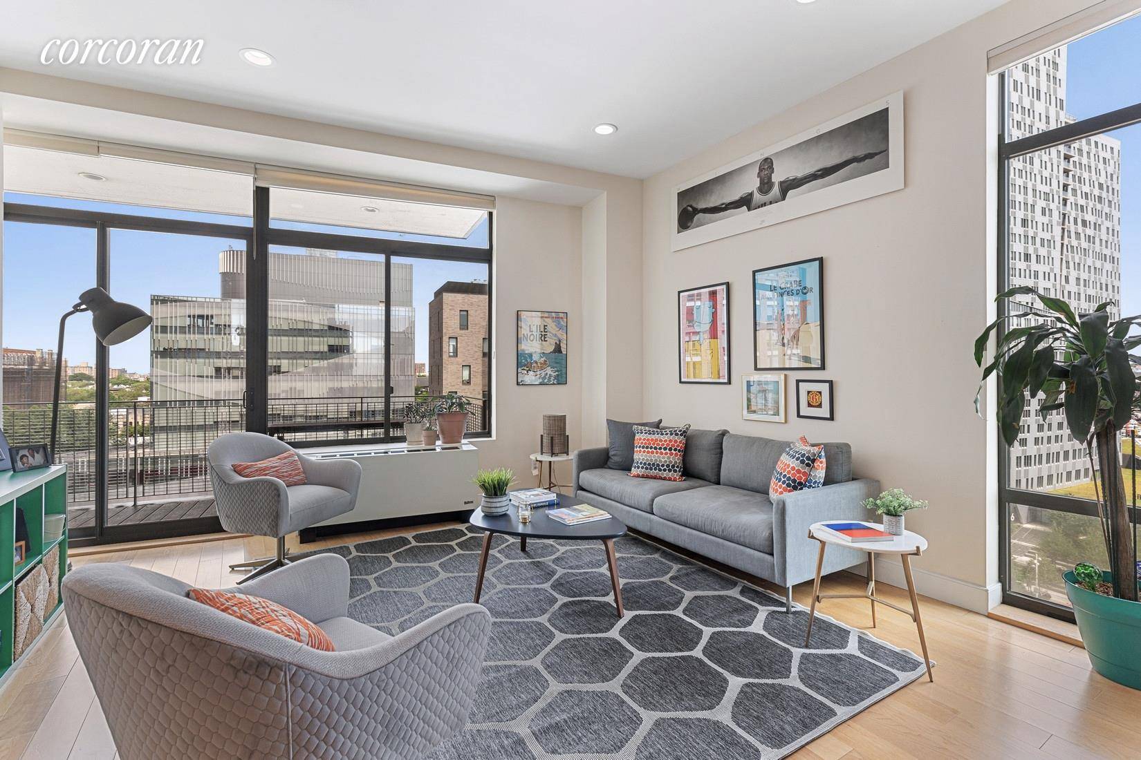 Perched high above the crossroads of Fort Greene, Boerum Hill, Downtown Brooklyn and Park Slope, OVERLOOKING QUIET Rockwell place, this spacious, modern two bedroom, two bath condo leaves nothing to ...