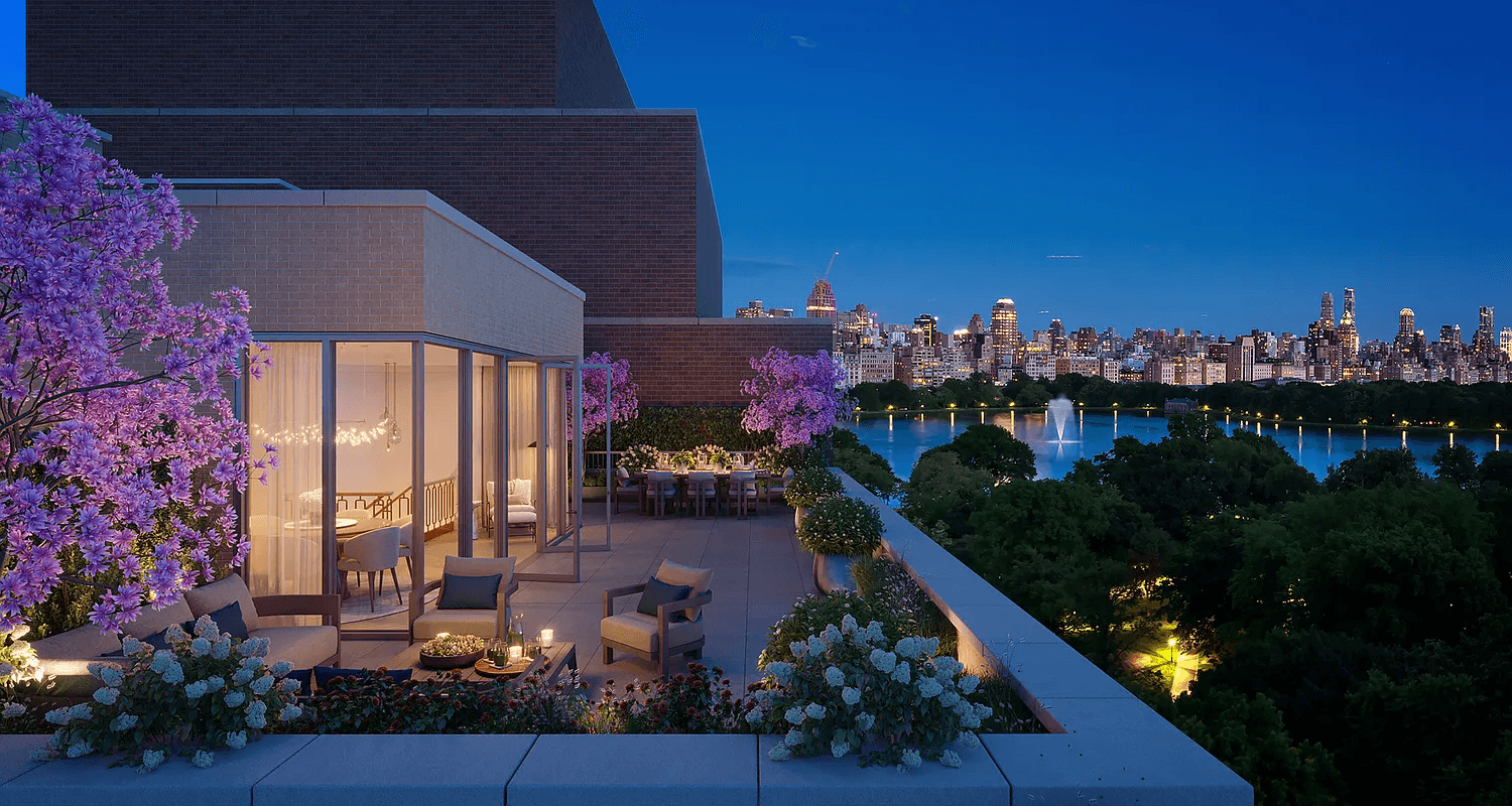 One of the largest private outdoor terraces on Central Park West awaits !
