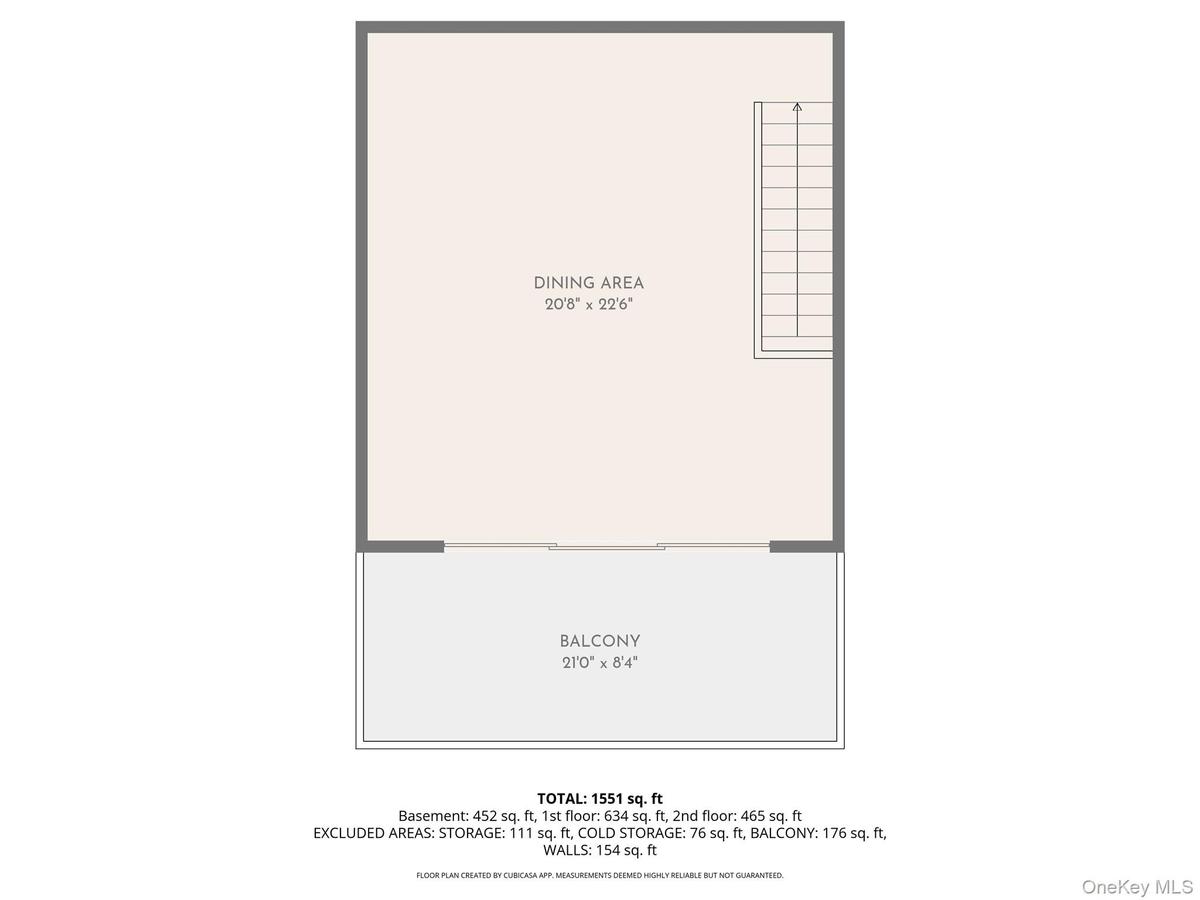 2nd Floor: Dining Area / Balcony
