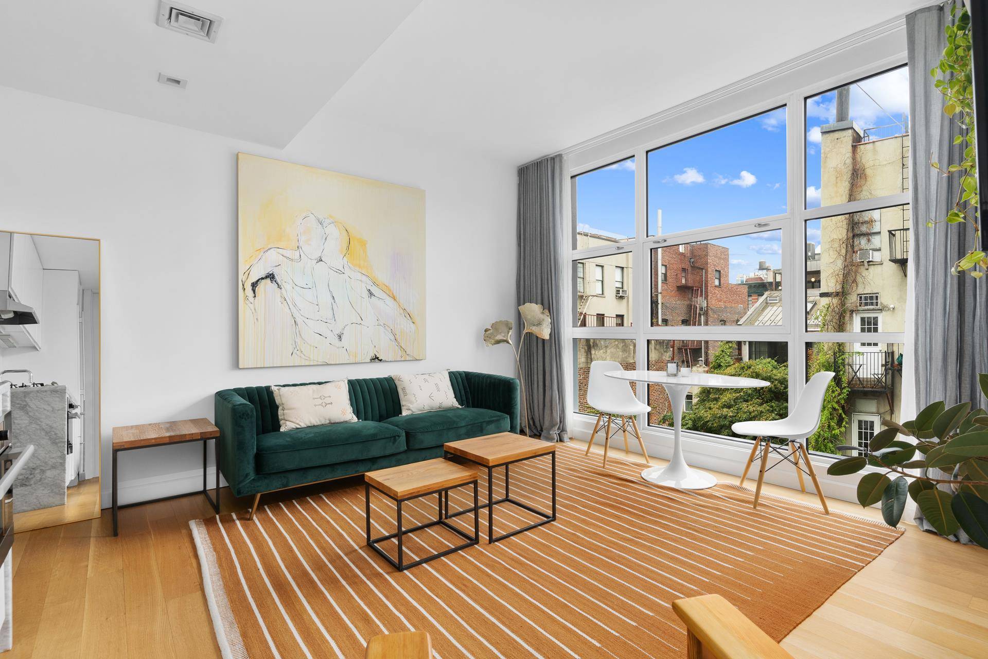 Situated at the intersection of Nolita and NoHo, this impeccably finished and light filled one bedroom home at 250 Bowery will not disappoint.