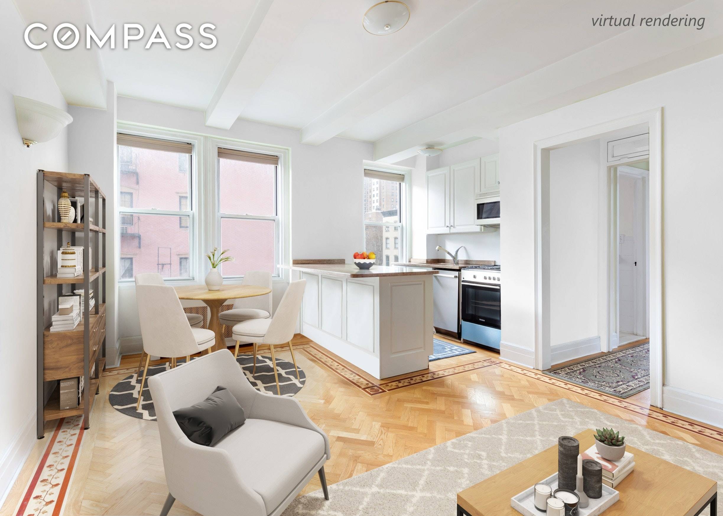 A beautiful renovated 2BR in a Chelsea doorman building for under 1M !