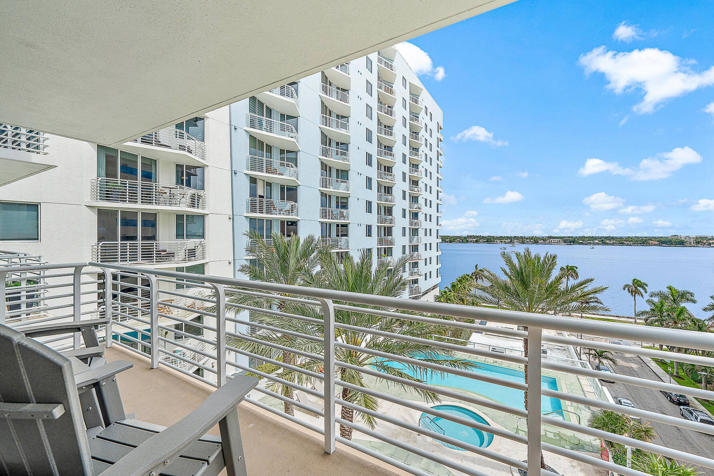 Views of Palm Beach island, the intracoastal, and the infinity pool welcome you home.