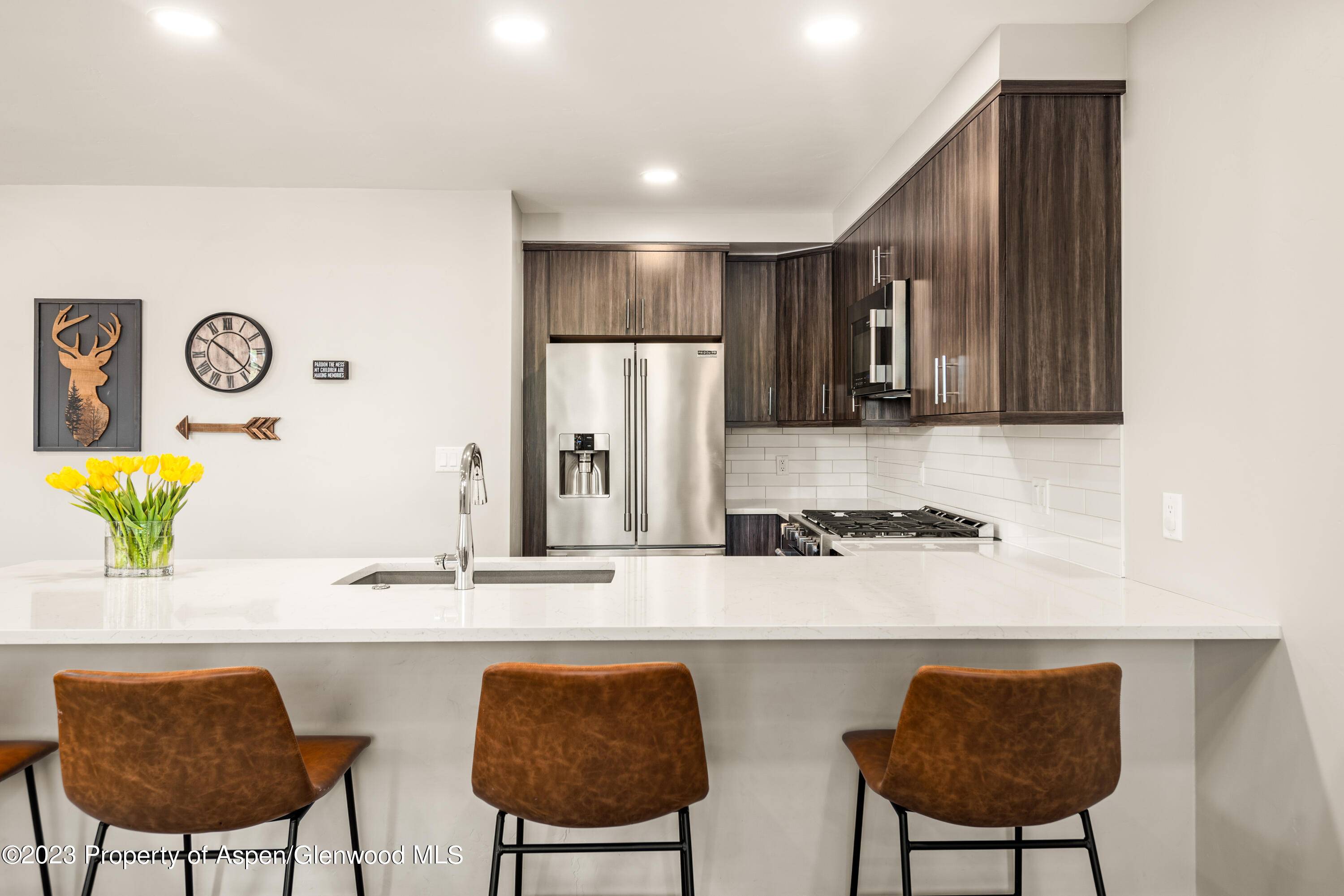 This corner townhouse in Carbondale's Thompson Park neighborhood showcases artful mountain contemporary design.