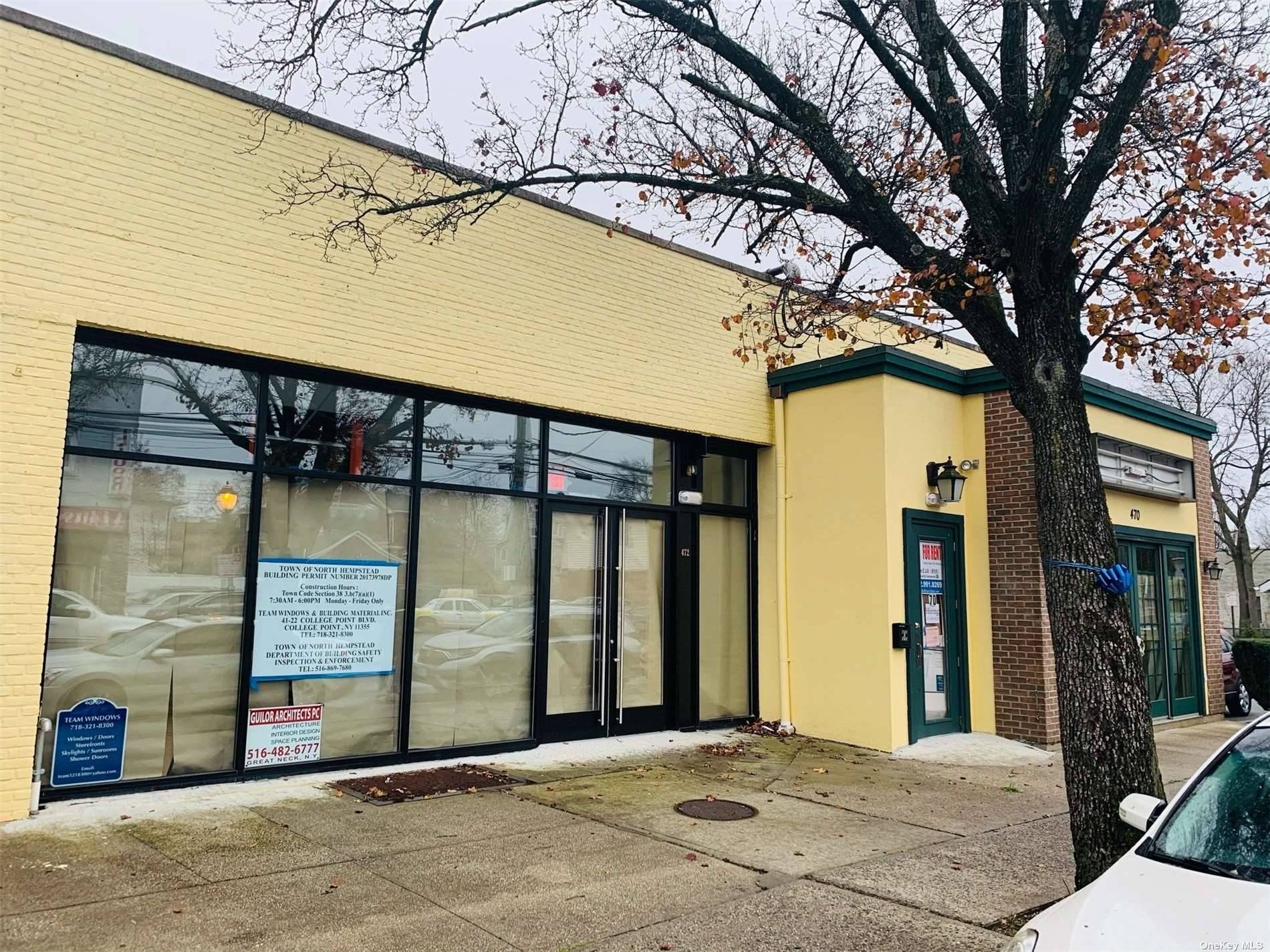 Downtown Carle Place Business District, 2018 Re Built Commercial Retail Stores, Medical Spa, Massage Therapy, Nail Hair Salon For Sale In Long Island Carle Place Business District.