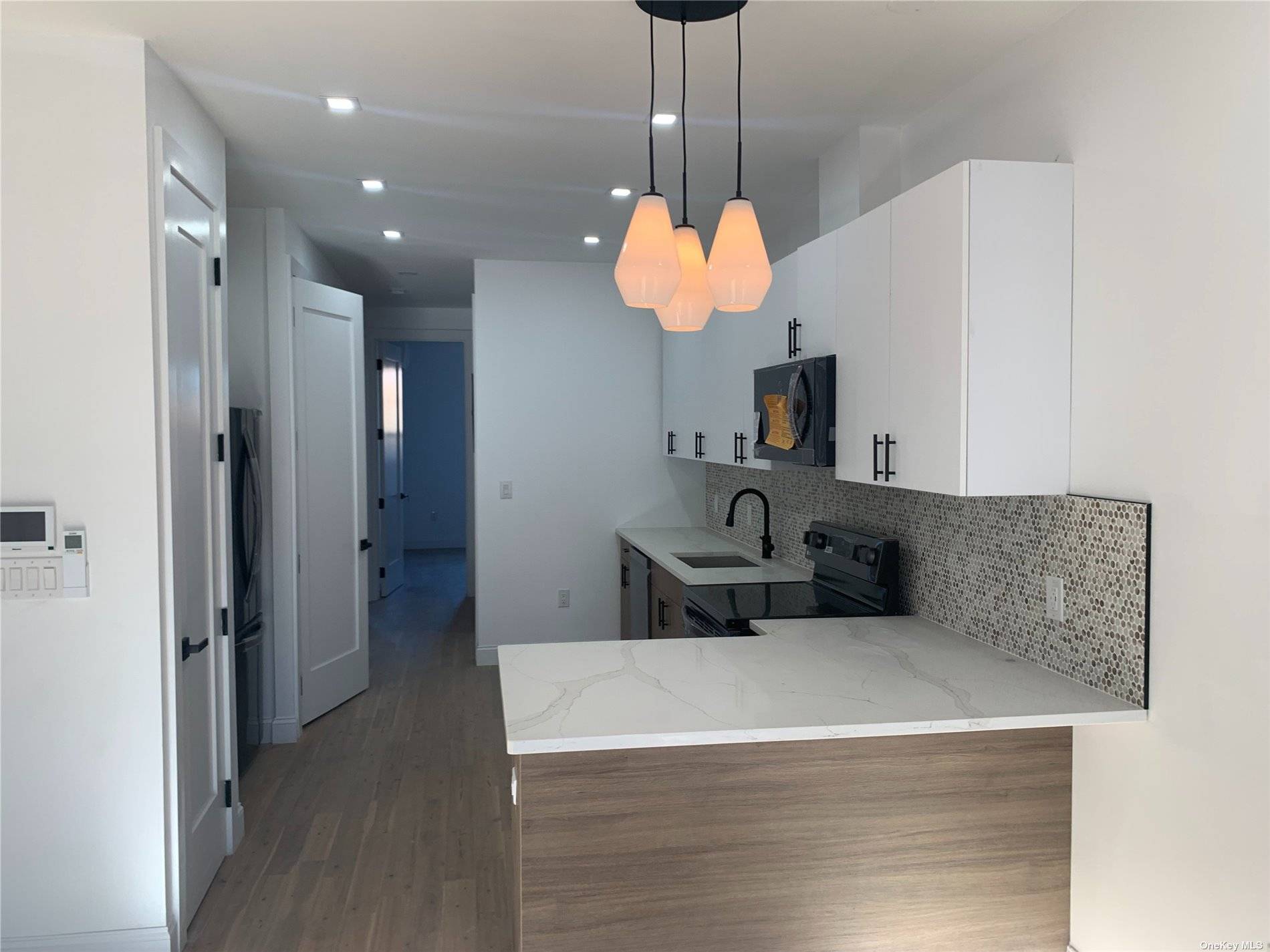 NEWLY RENOVATED THREE BEDROOM, TWO FULL BATHROOM, OPEN PLAN KITCHEN WITH GRANITE COUNTER TOP, BRAND NEW STAINLESS STEEL APPLIANCES, IN APARTMENT WASHER AND DRYER