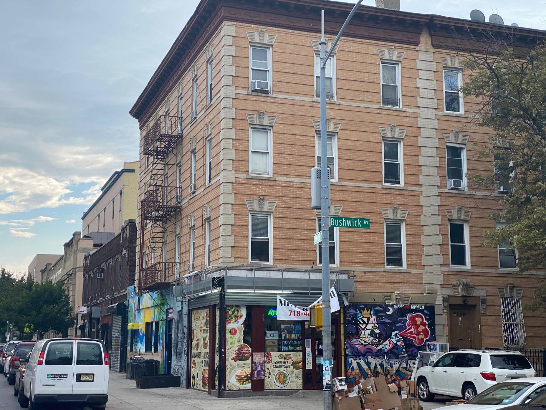 786 Bushwick Avenue is a 4 story rental unit building with a ground floor business situated on the corner of Bushwick Avenue and Dekalb Avenue.