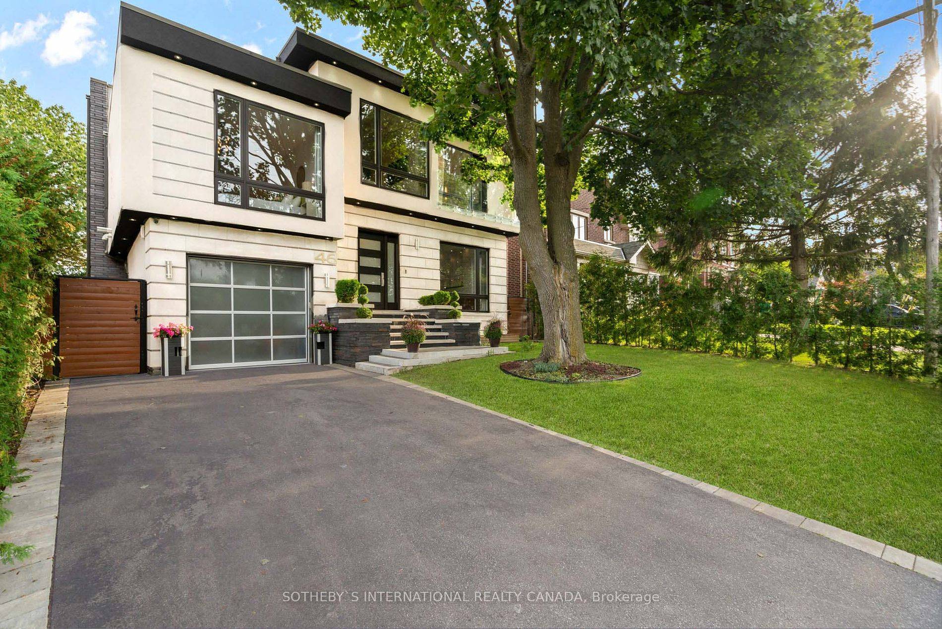 Nestled in the esteemed Princess Rosethorn neighbourhood, this modern masterpiece is perched on a south facing ravine lot with a saltwater pool.