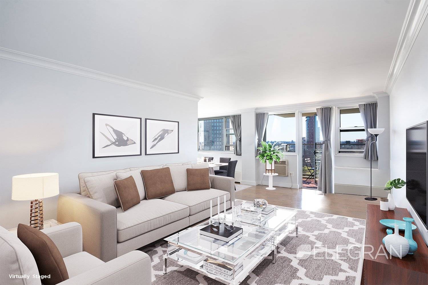 A beautifully renovated space with inviting views of the the Manhattan skyline, Brooklyn Bridge, East River, Cadman Plaza Park and the Brooklyn Skyline, 19E is a move in ready dream.