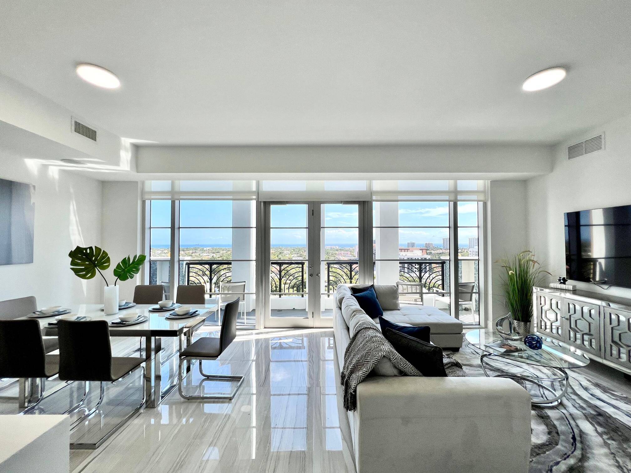 Live in Luxury in this captivating Duplex Penthouse with exceptional direct East unobstructed Ocean Views !
