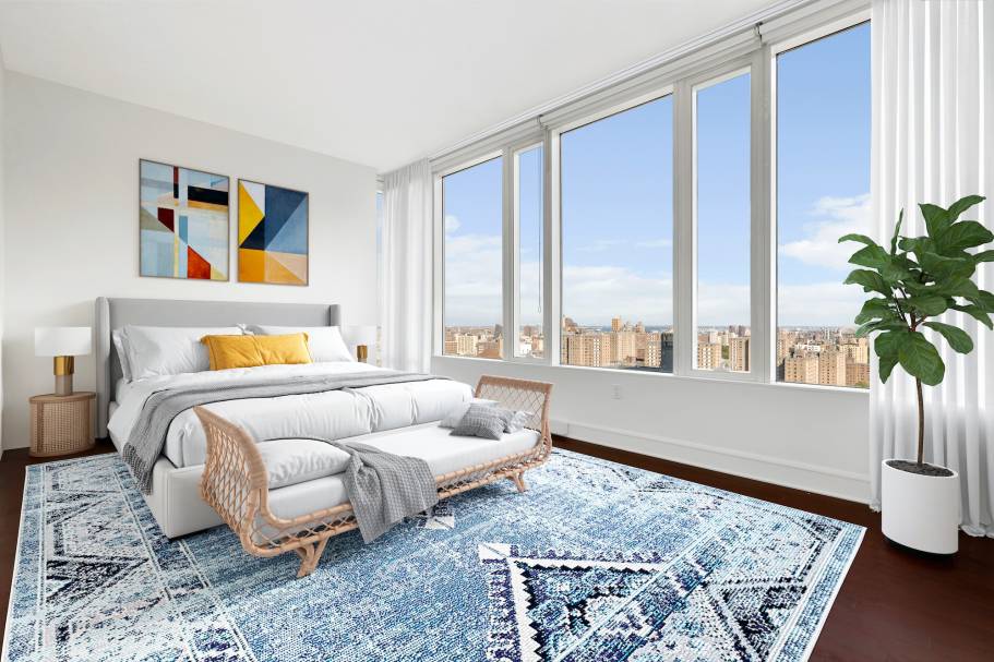 Gorgeous panoramic Hudson River vistas and east side cityscapes are what first capture your attention in this 4 bedroom, 3.