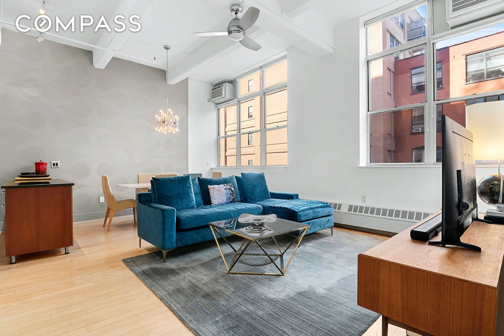 Back on the market ! This converted condominium loft residence at The Kent in Clinton Hill is not to be missed !