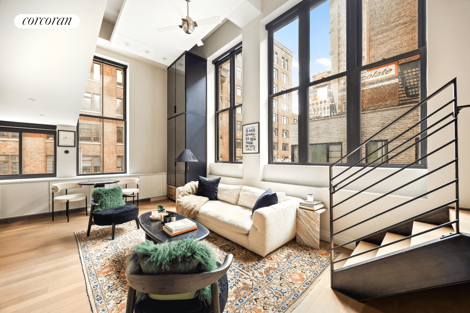 Welcome to this impeccably renovated duplex loft located in one of the West Village's most beloved buildings The Printing House Condominium.