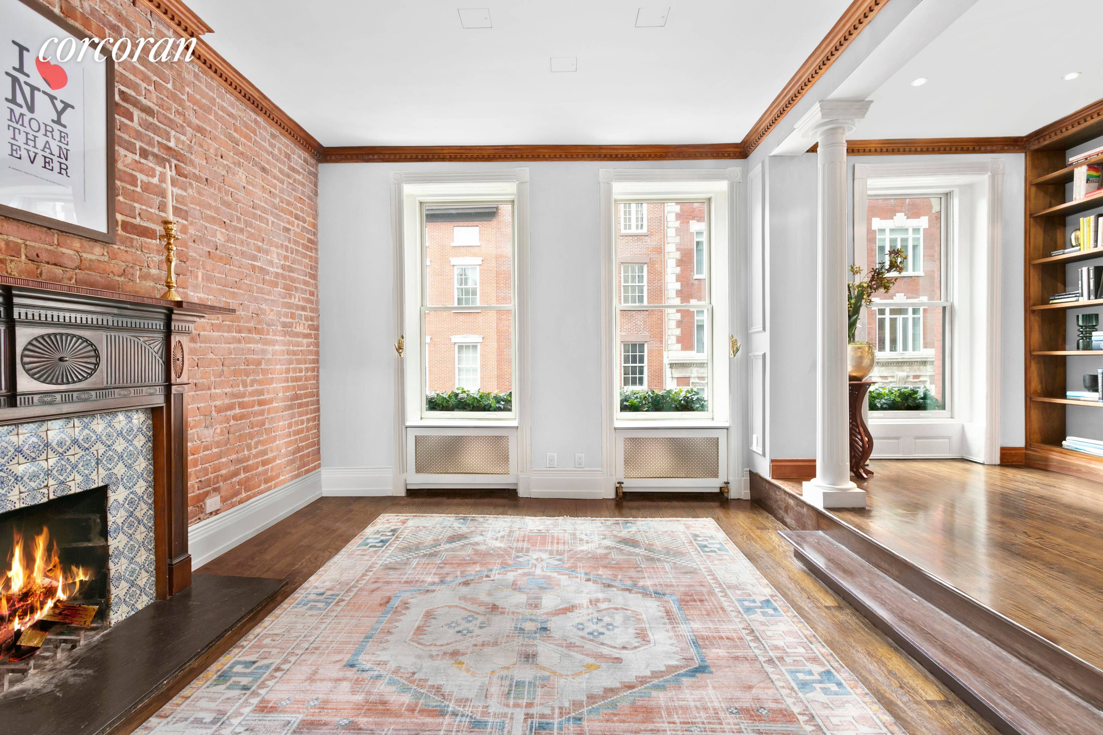 Your own floor of a prewar condominium townhouse in at the cross roads of Greenwich Village and the West Village !