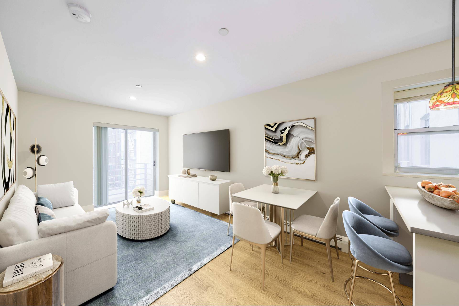 Chic Modern 1 bedroom 1 bath in an elevator Condo building in Little Italy Soho Chinatown.