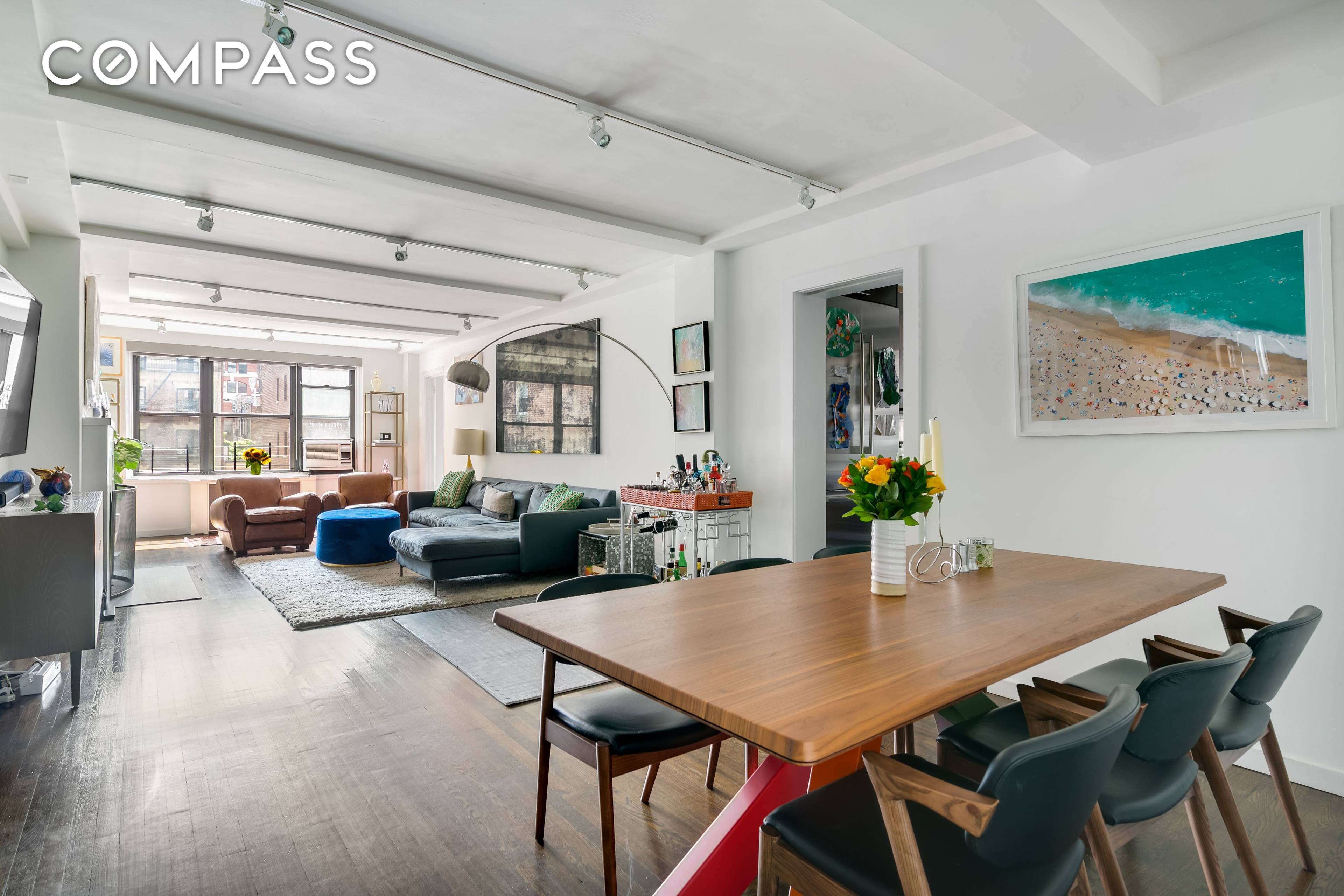 Renovated, bright and airy, pre war two bedroom plus office residence in Kips Bay.