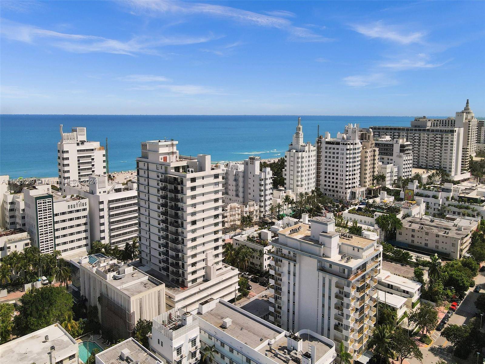 Seaside apartment haven across the white sand beaches of South Beach on Hotel Row.