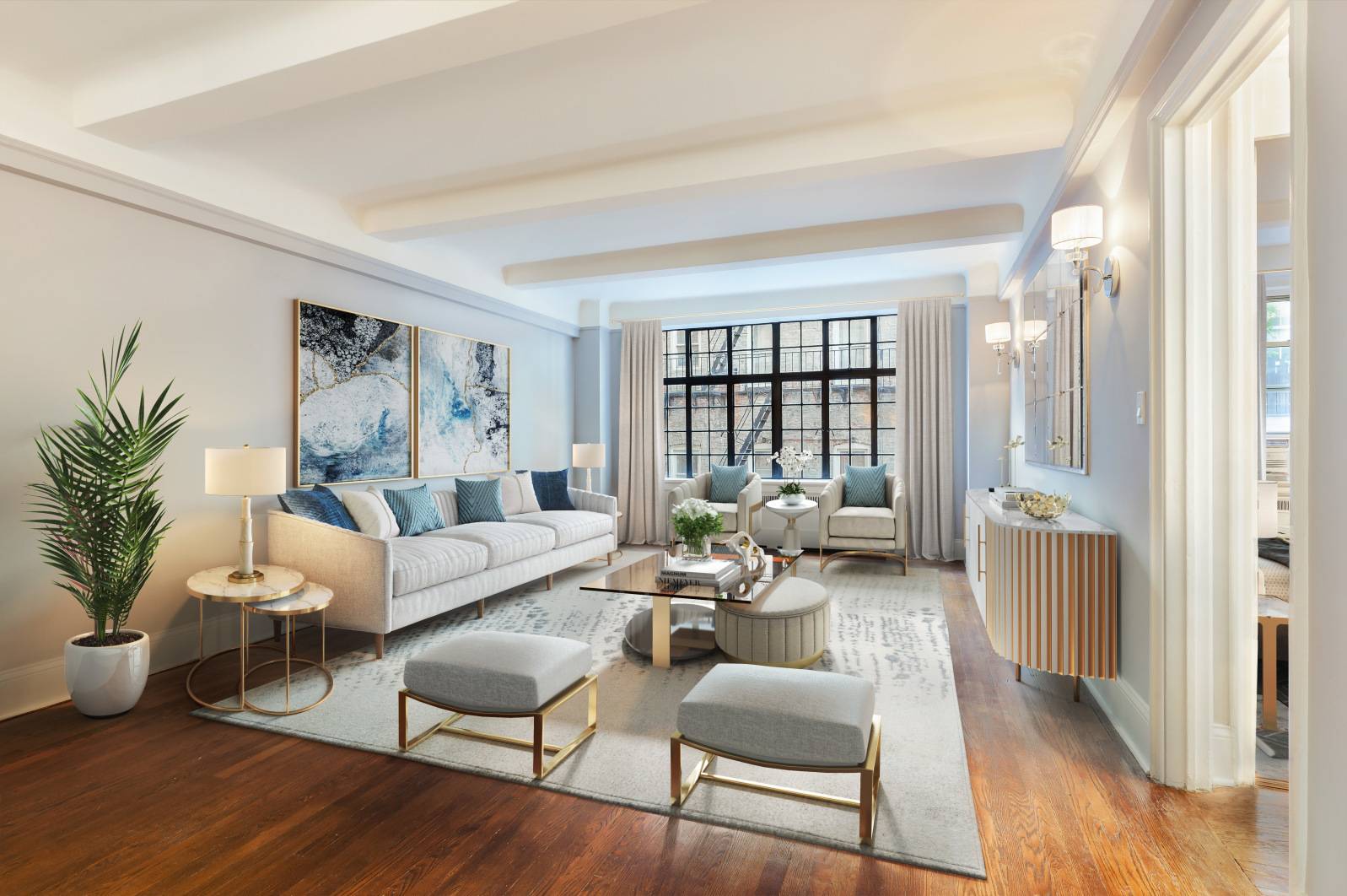 Key to Gramercy Park ! ! This newly renovated very large 1 bedroom 1 bath apartment is located in a premier pre war building on Gramercy Park.