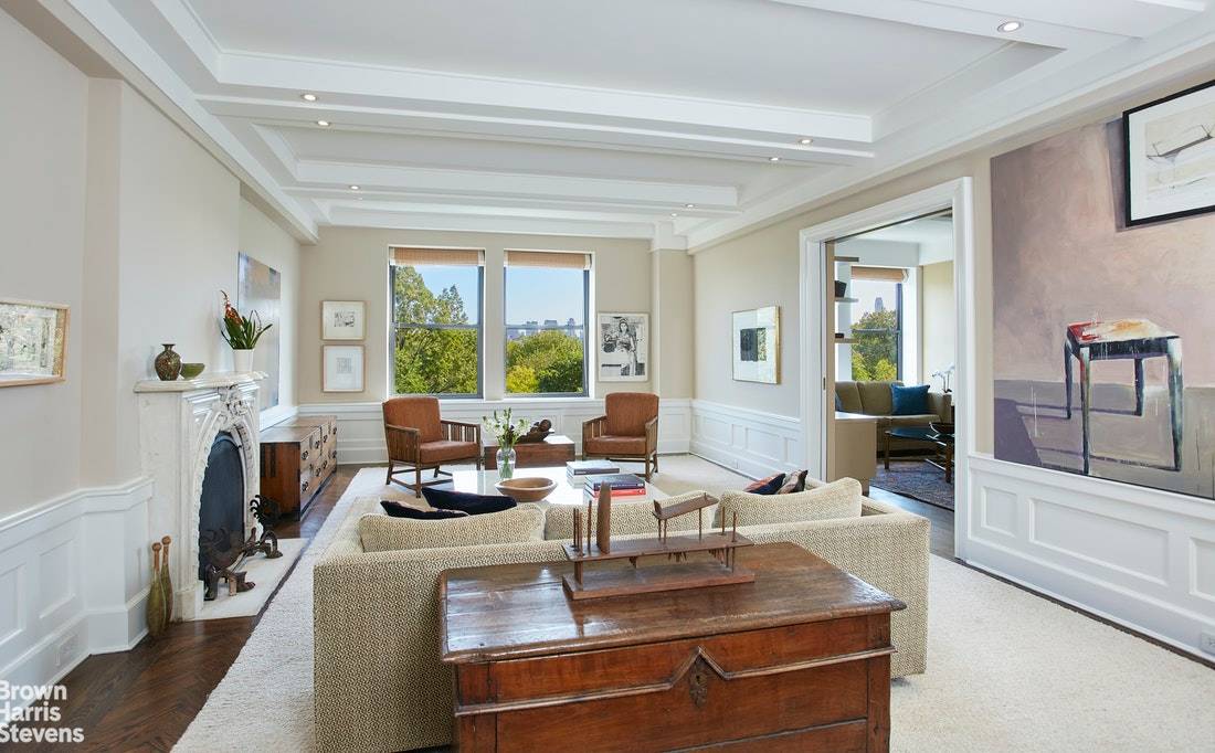 Spacious prewar classic 8 room home in excellent condition features magnificent views of Central Park from the living room, library and master bedroom.