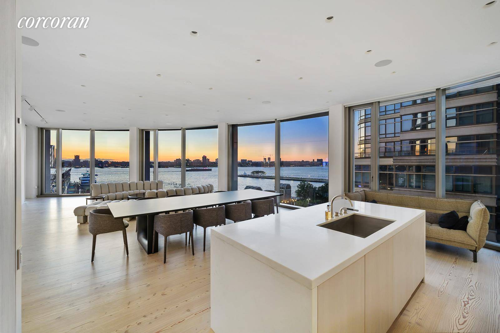 A sprawling high floor 2792sqft 4 bedroom residence with glittering, unobstructed Hudson River views is available at 160 Leroy, the West Village's most successful new development condominium.