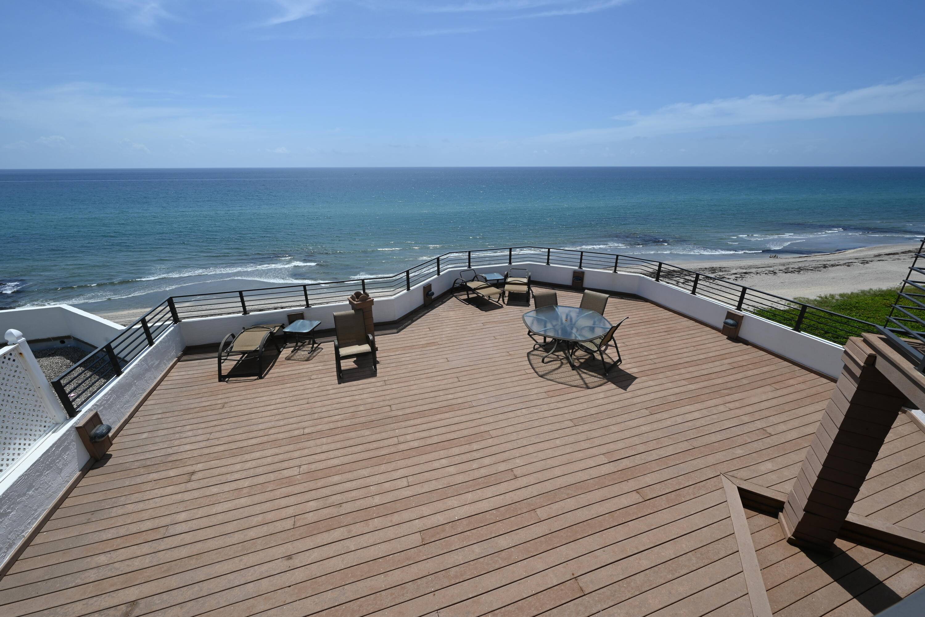 Available March 1, 2022. Dream Direct Oceanfront Penthouse Condo in Highland Beach including a private 1450 Sf Balcony overlooking miles of coast line North and South.
