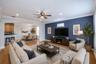 Virtually staged Living Room