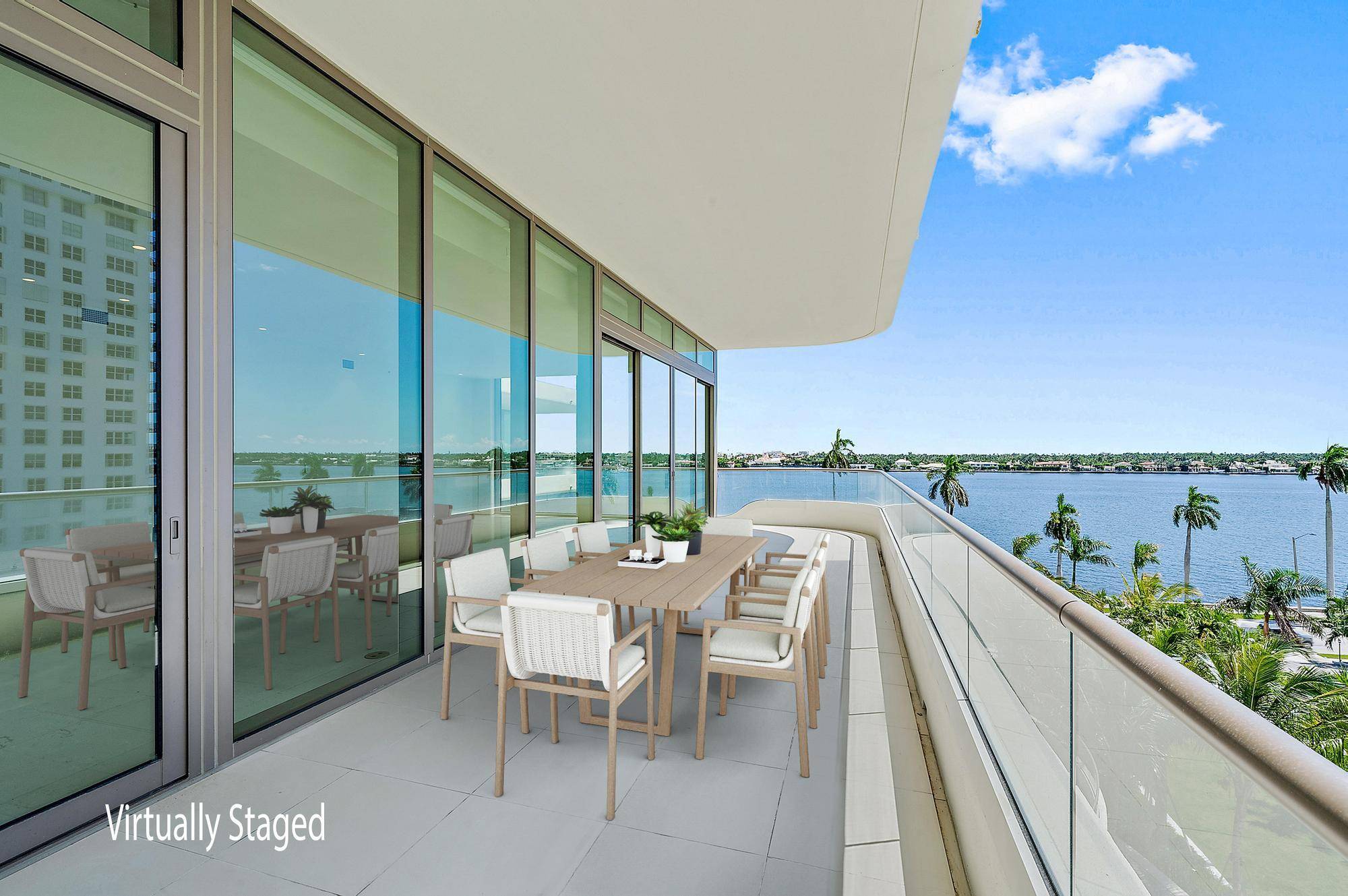 Welcome to residence 504 at the coveted La Clara, on the water in West Palm Beach.