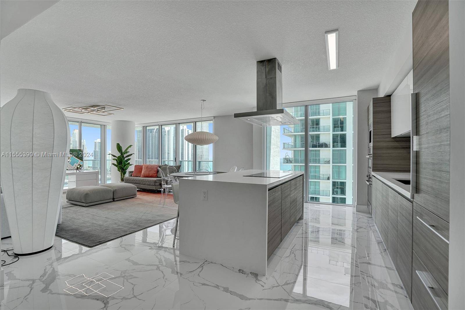 Spacious 3 bedroom 3. 5 bathroom corner unit for sale at the desirable parque Towers in Sunny Isles Beach !