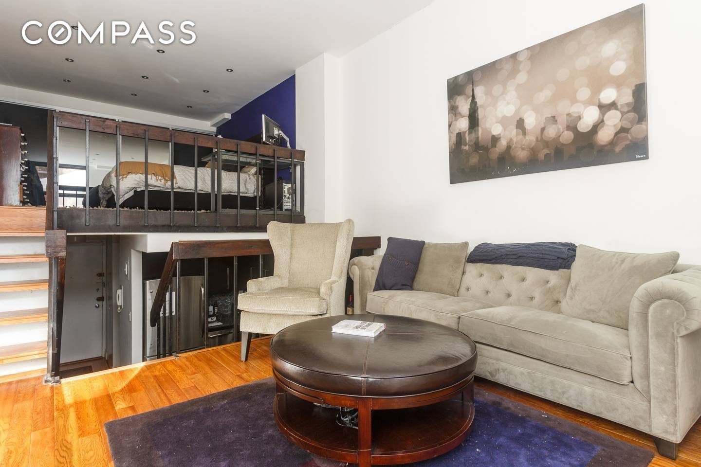 Spacious one bedroom triplex offers loft like living just a block from the heart of Gramercy.