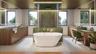 Spa-like, luxurious primary bathroom