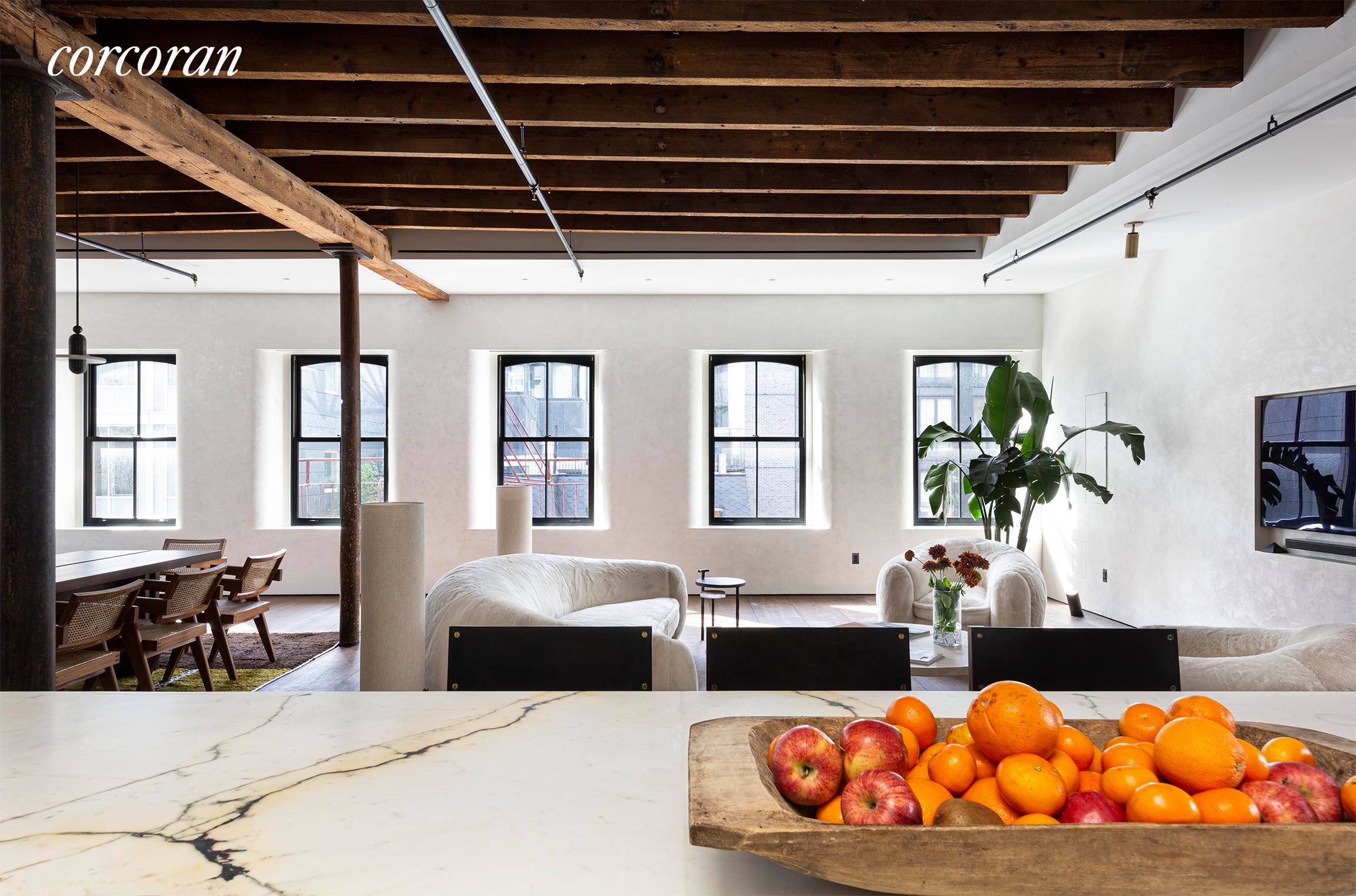 Fresh off a 2 year, multi million dollar gut renovation and recently featured by Architectural Digest, this triple mint, three bed, three and a half bath penthouse loft offers an ...